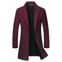 The Hampton Topcoat Burgundy